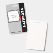 BADGE DE SÉCURITÉ (Avant & arrière)