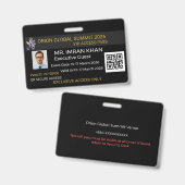 badge de sécurité badge d'entreprise badge VIP ! (Avant & arrière)