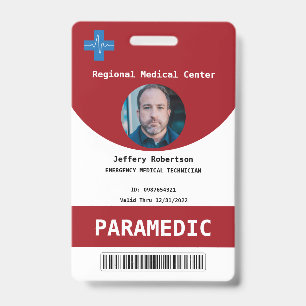Badge de sécurité d'ambulancier