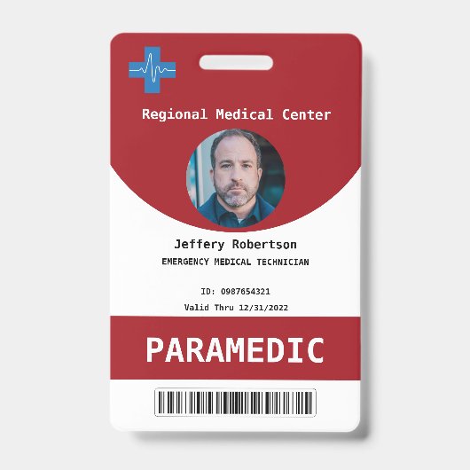 Badge de sécurité d'ambulancier (Avant)