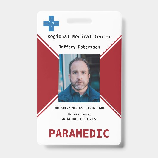 Badge de sécurité d'ambulancier (Avant)