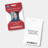 Badge de sécurité d'ambulancier (Avant & arrière)