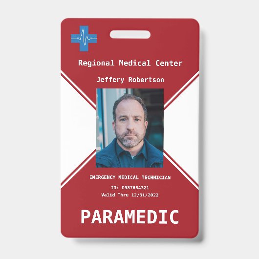 Badge de sécurité d'ambulancier (Avant)