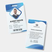 Badge de sécurité de la société d'identification p (Avant & arrière)