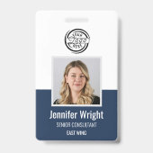 Badge de sécurité de l'entreprise avec photo d'ide (Avant)