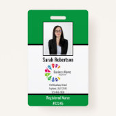Badge de sécurité de l'ID employé - Vertical (Devant)