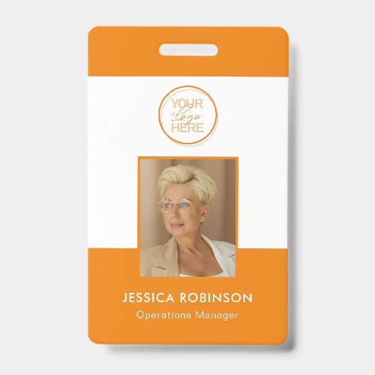 Badge de sécurité de photo d'identité de l'employé (Avant)