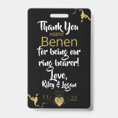 Badge de sécurité de porteur de bague (Arrière)