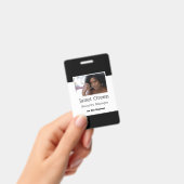 Badge de sécurité d'entreprise avec photo d'employ (Manuel / portable)