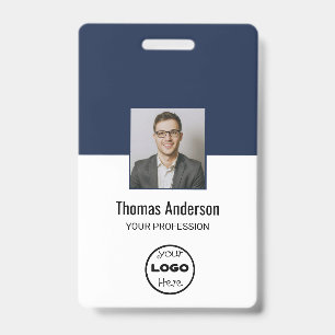Badge de sécurité d'entreprise avec photo d'employ
