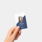 Badge de sécurité d'entreprise personnalisé bleu m (Manuel / portable)