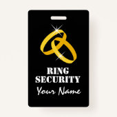 badge de sécurité du porte-anneau de l'enfant avec (Devant)