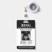 Badge de sécurité du porteur de bague (Avant avec rétractable)