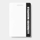 Badge de sécurité du stade  (Arrière)