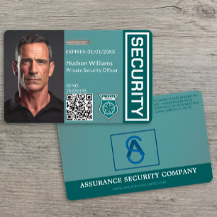 Badge de sécurité personnalisé avec photo ID