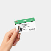 Badge de sécurité pour employés - Horizontal (Manuel / portable)