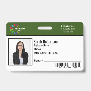 Badge de sécurité pour employés - Horizontal
