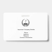 BADGE DE SÉCURITÉ POUR MANIFESTATION GOLFIQUE SPÉC (Arrière)