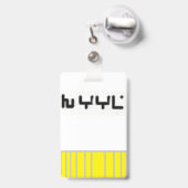 Badge de sécurité V (Arrière avec rétractable)