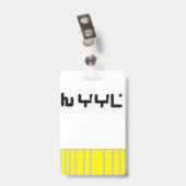 Badge de sécurité V (Arrière avec clip)