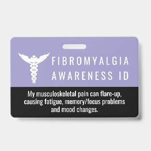 Badge de sensibilisation à la fibromyalgie ID pati