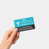Badge de sensibilisation à la maladie d'Alzheimer (Manuel / portable)