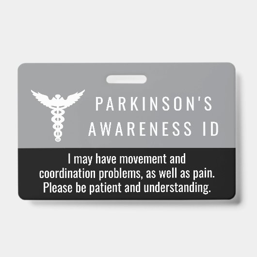 Badge de sensibilisation à la maladie de Parkinson (Avant)