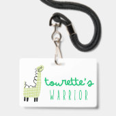 Badge de sensibilisation pour guerrier de la malad (Arrière avec lanière)