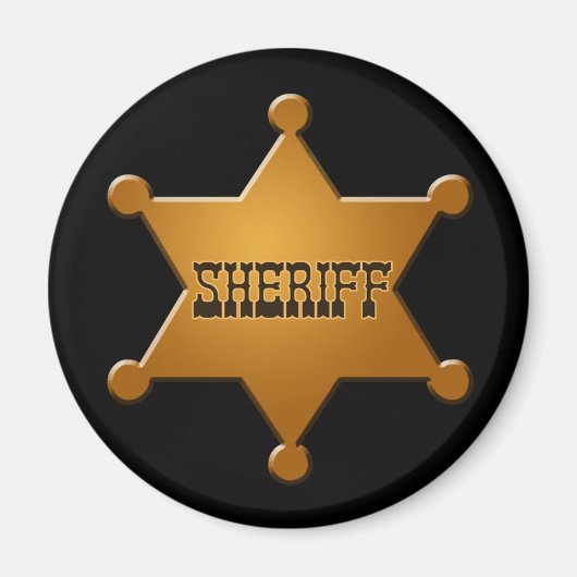 Badge de shérif - aimant (Devant)