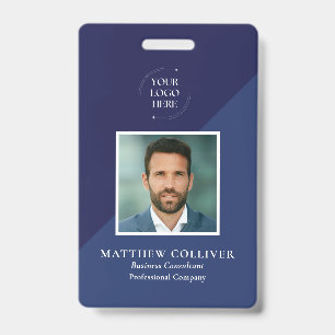 Badge de société de photo d'identité d'employé