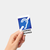 Badge de soutien aux malentendants (Manuel / portable)
