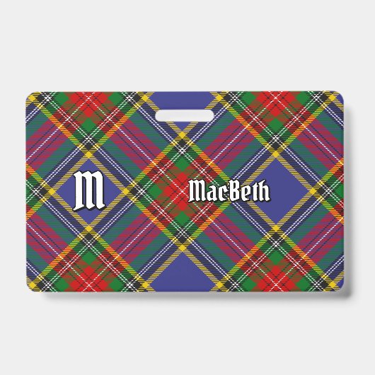 Badge de tartan Clan MacBeth (Avant)