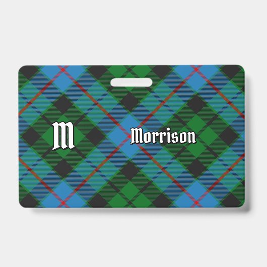 Badge de tartan de chasse Clan Morrison (Avant)