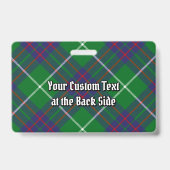Badge de tartan de chasse du clan MacIntyre (Arrière)