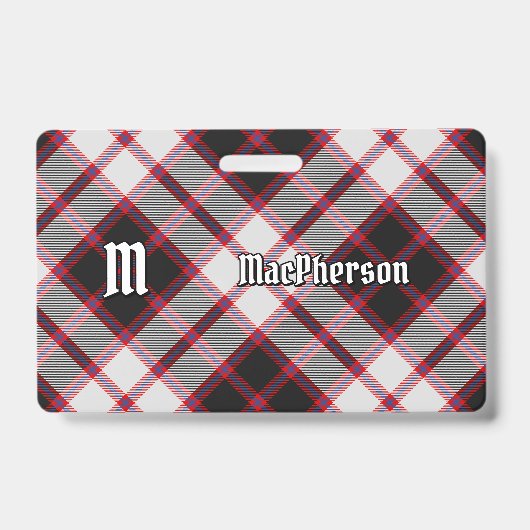 Badge de tartan de chasse du clan MacPherson (Avant)