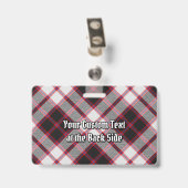 Badge de tartan de chasse du clan MacPherson (Arrière avec clip)