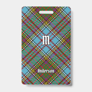 Badge de tartan du clan Anderson