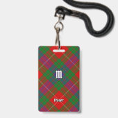 Badge de tartan du clan Fraser (Avant avec lanière)