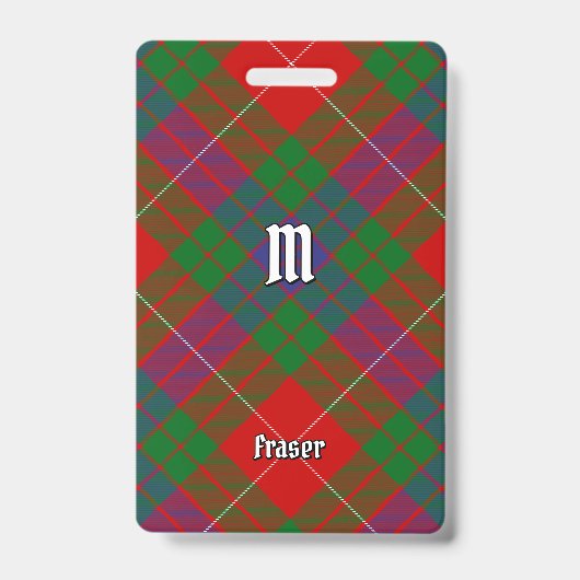 Badge de tartan du clan Fraser (Avant)