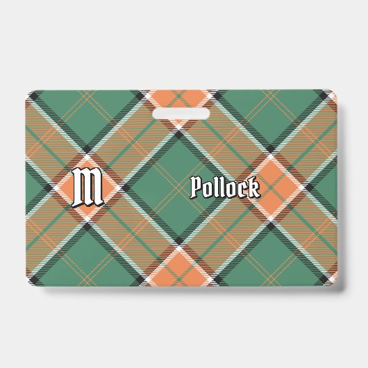 Badge de tartan du clan Pollock (Avant)
