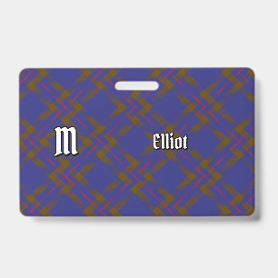 Badge de tartan moderne du clan Elliot