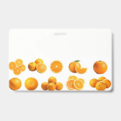 Badge de vendeur d'oranges (Avant)