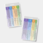 Badge de vie de l'enfant (Vertical)  (Avant & arrière)