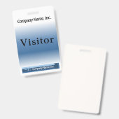 Badge de visiteur (Avant & arrière)