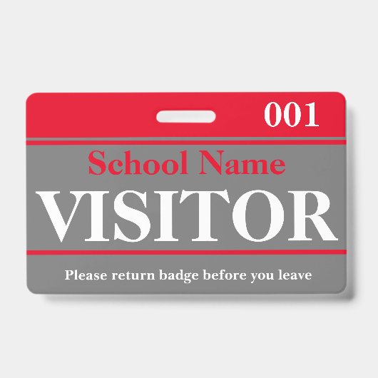 Badge de visiteur (Avant)