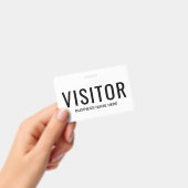 Badge de visiteur d'affaires (Manuel / portable)