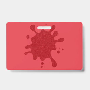 Badge Déchets tomate-rouge personnalisée en PVC Nom Badg