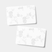 Badge Décoratif, Gris Clair (Avant & arrière)