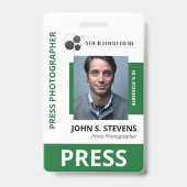 Badge Deep Green Photo & Logo Press ID (Avant)