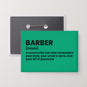 Badge Définition de barbre classique (Recto/Verso)